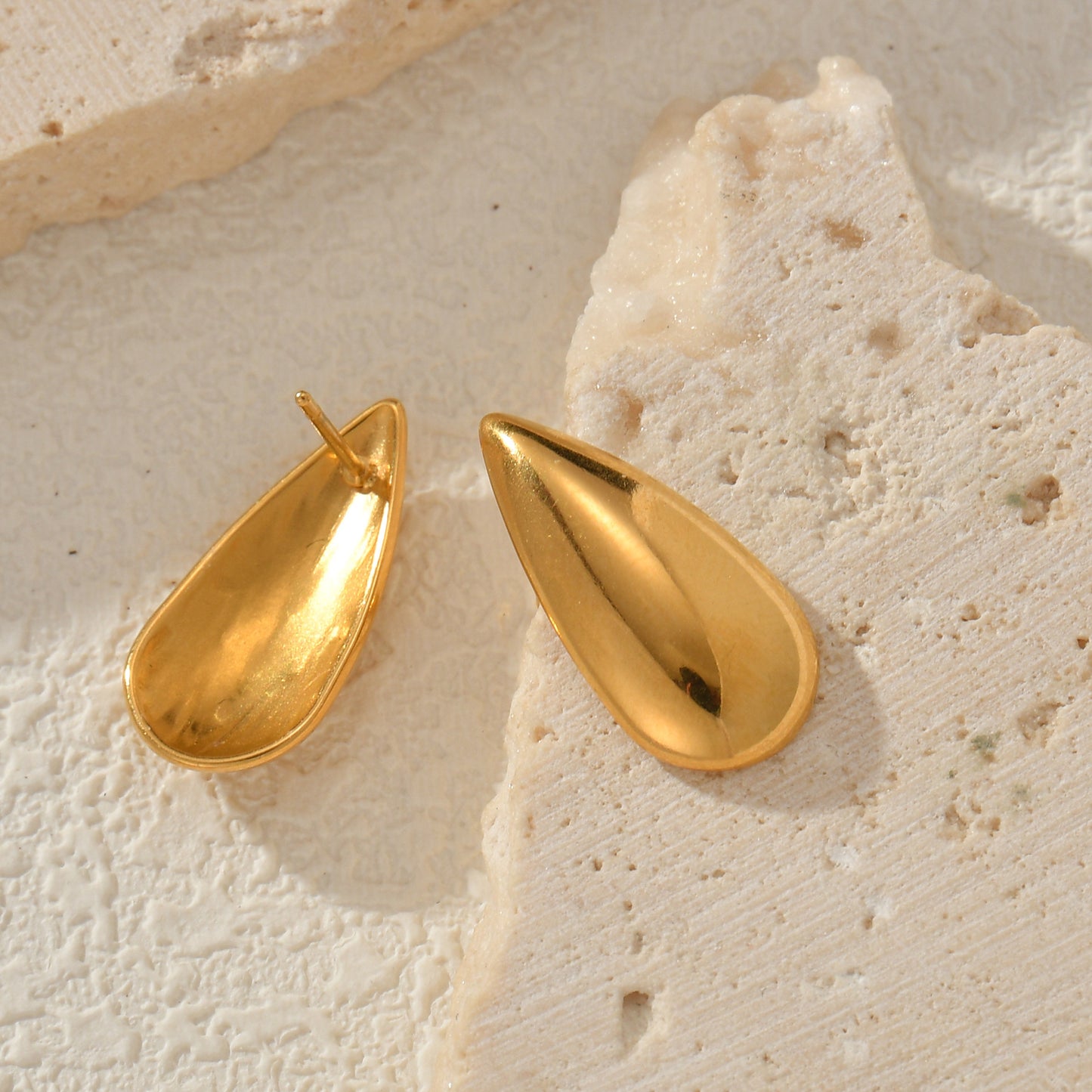 Liquid Gold Stud Earrings