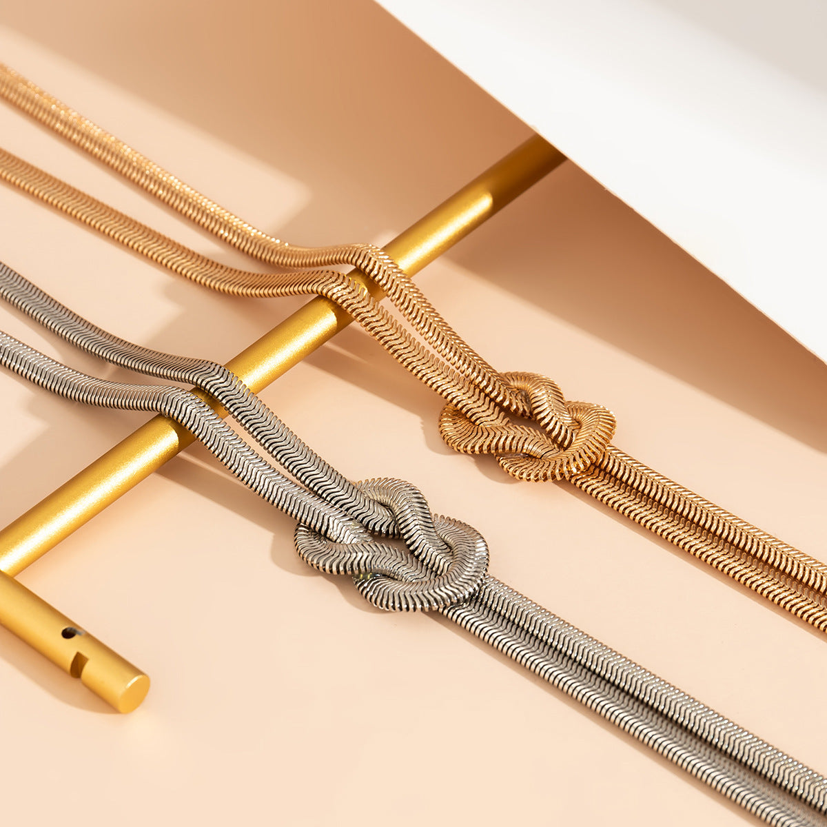 Knotted Snake Bone Lariat