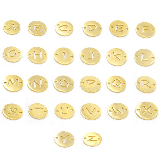 Disc Initial Bracelet