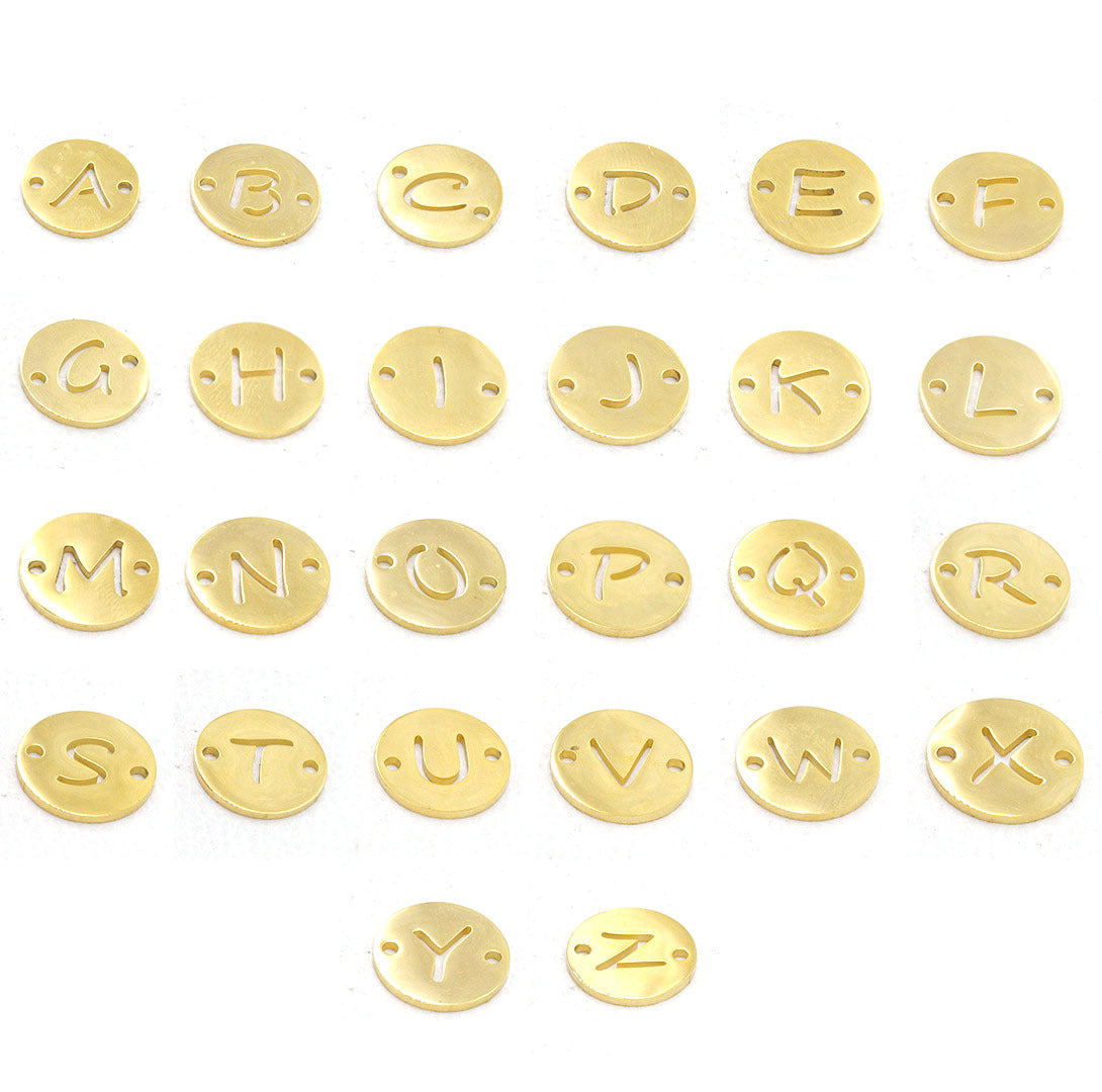 Disc Initial Bracelet
