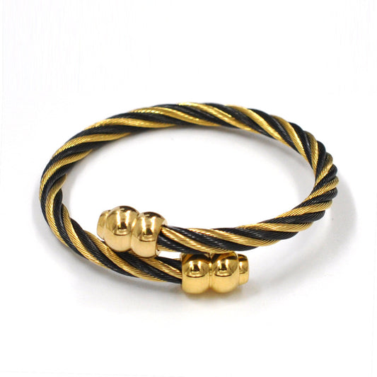 Wire Rope Bangle - Forge & Form