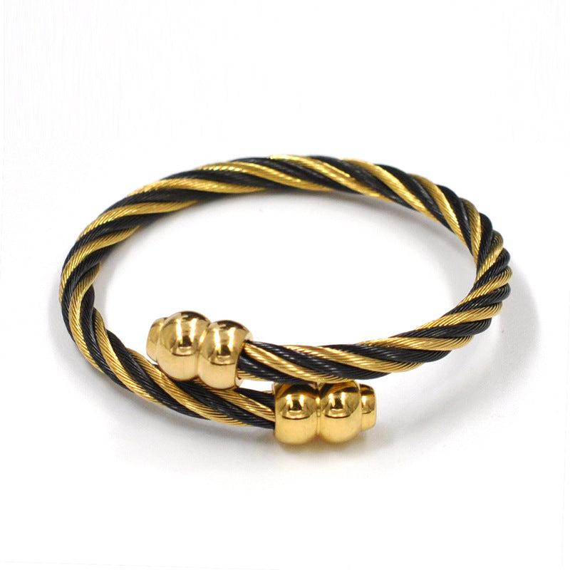 Wire Rope Bangle - Forge & Form