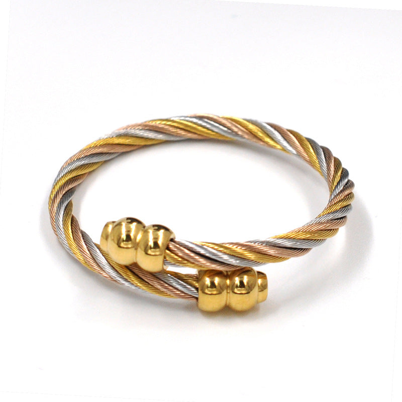 Wire Rope Bangle - Forge & Form