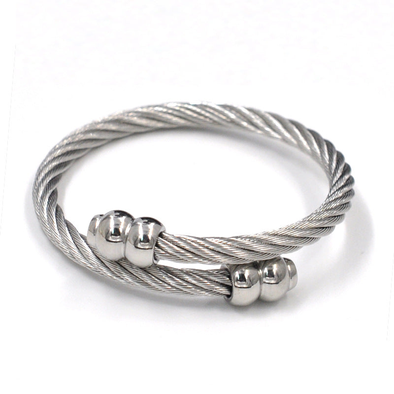 Wire Rope Bangle - Forge & Form