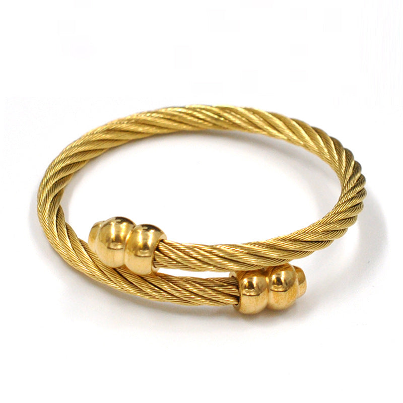 Wire Rope Bangle - Forge & Form