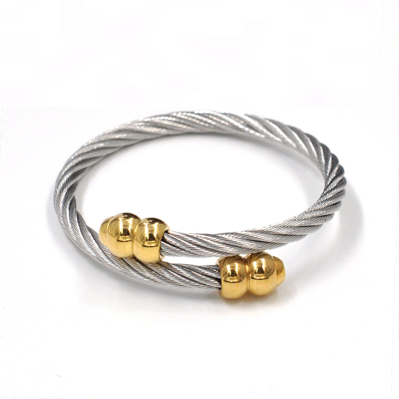 Wire Rope Bangle - Forge & Form