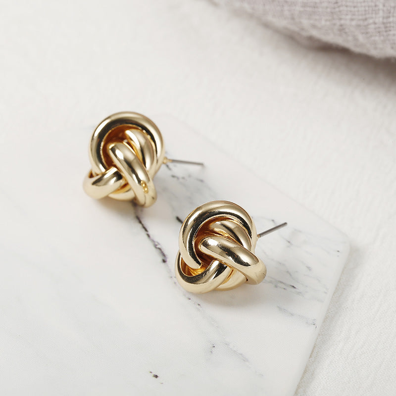 Classic Twist Stud Earrings
