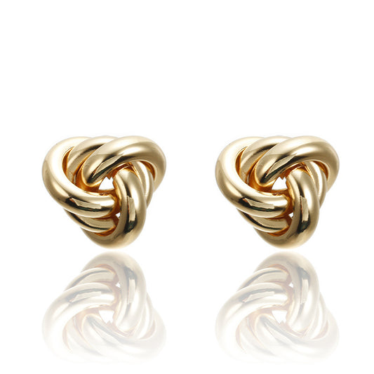 Classic Twist Stud Earrings