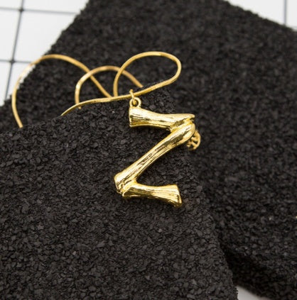 Bone Letter Initial Necklace