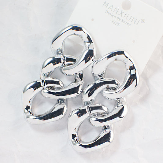 Sterling Silver Link Earrings - Forge & Form