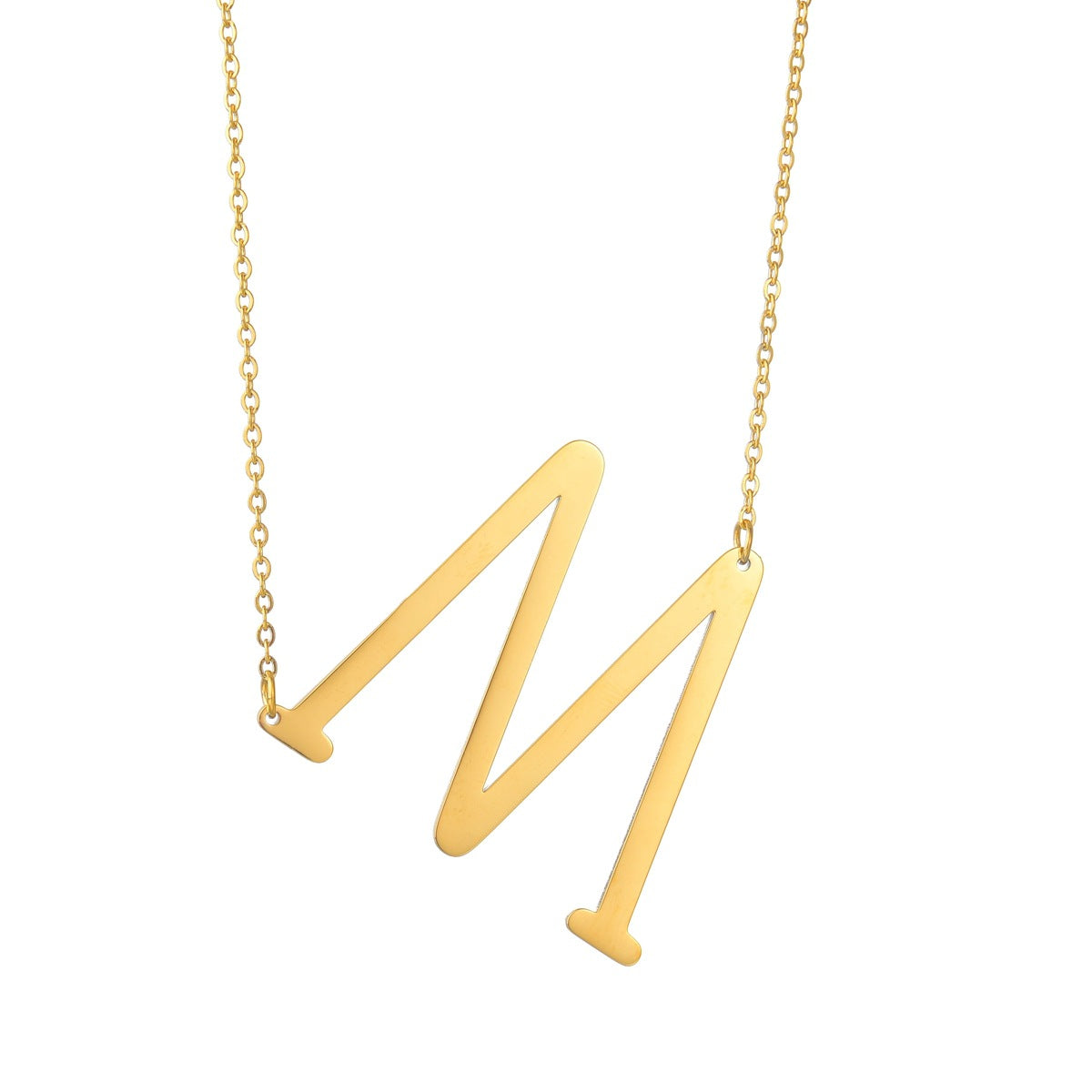 Large Letter Initial Necklace - Forge & Form