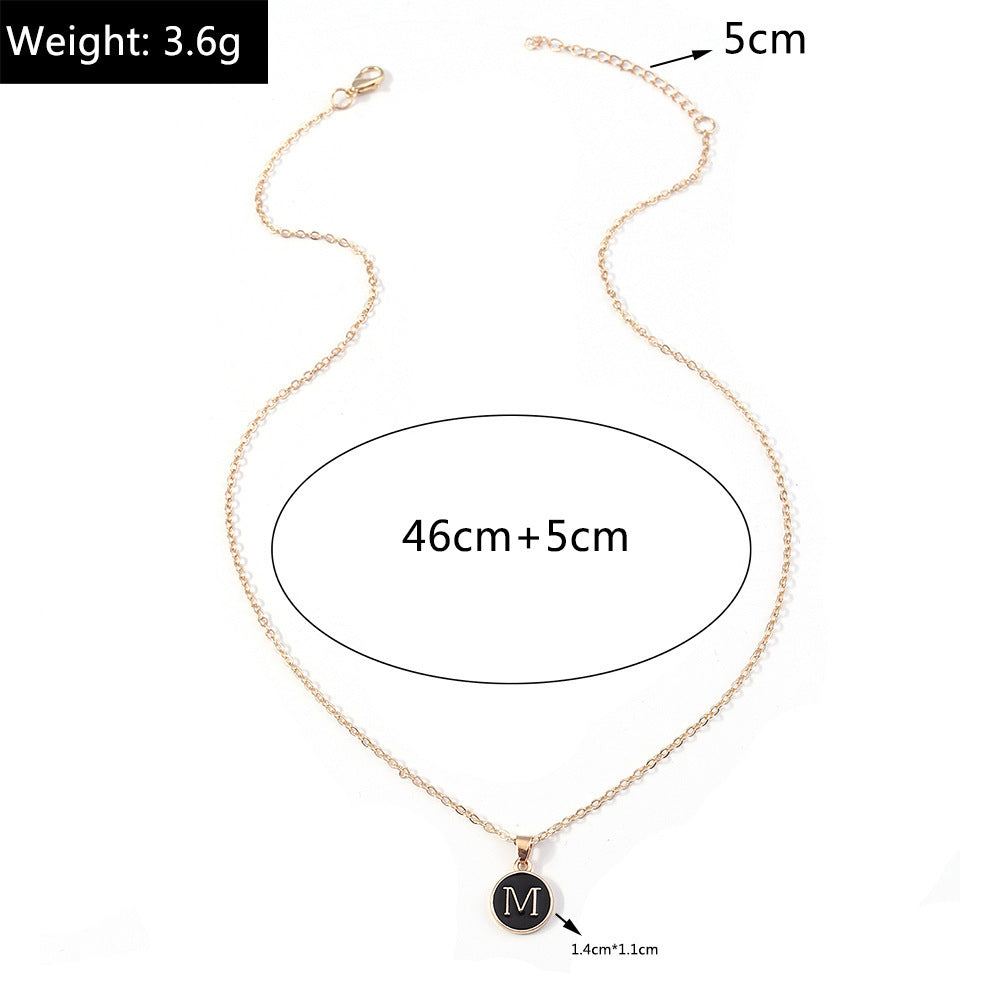 Capital Coin Initial Necklace