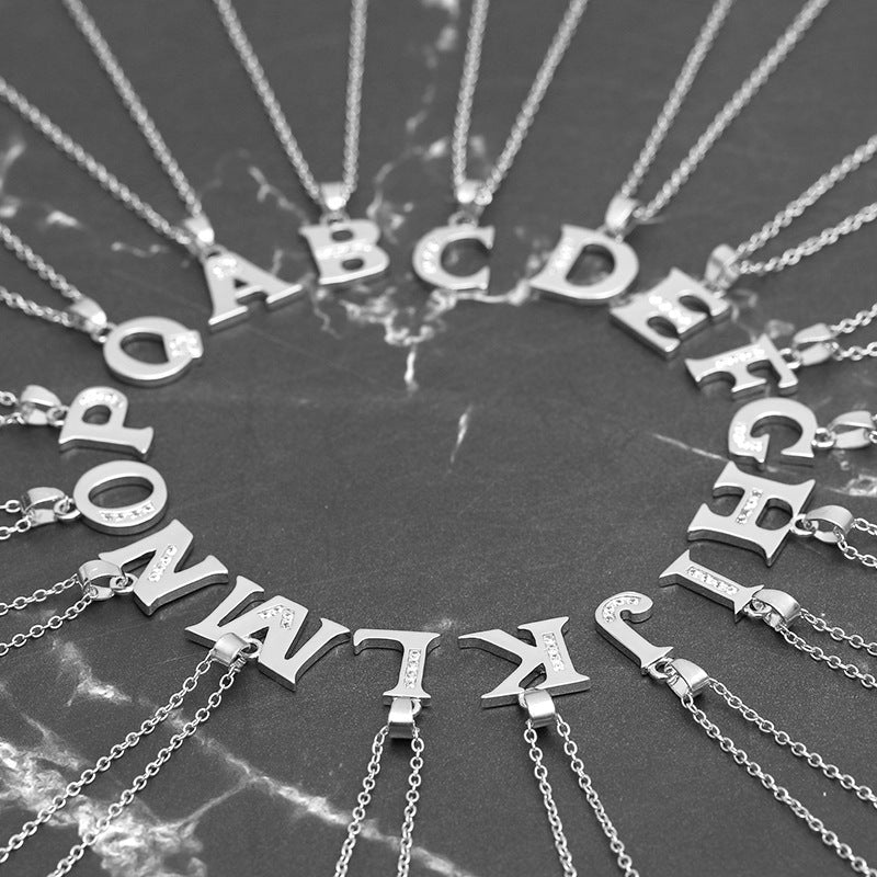 Bedazzled Initial Necklace
