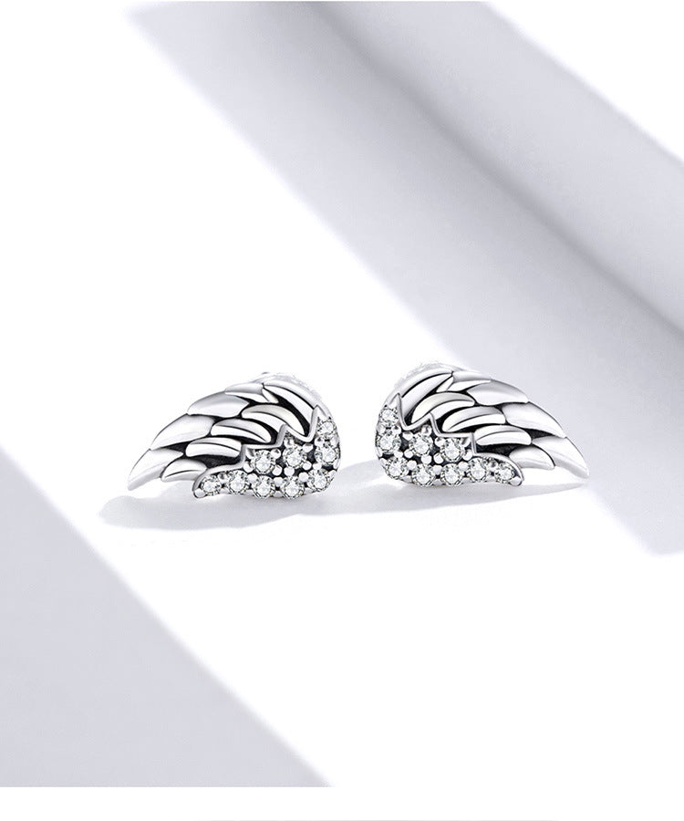 Sterling Silver Wing Stud Earrings - Forge & Form