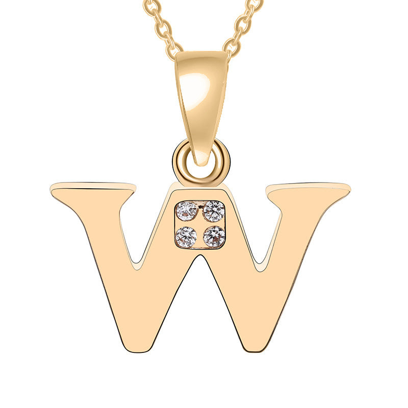 Bedazzled Initial Necklace