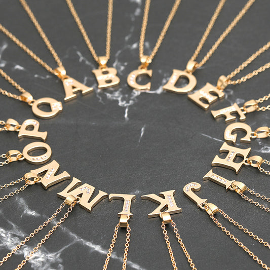Bedazzled Initial Necklace