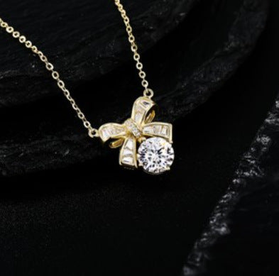 Sterling Silver Lucky Bow Necklace - Forge & Form