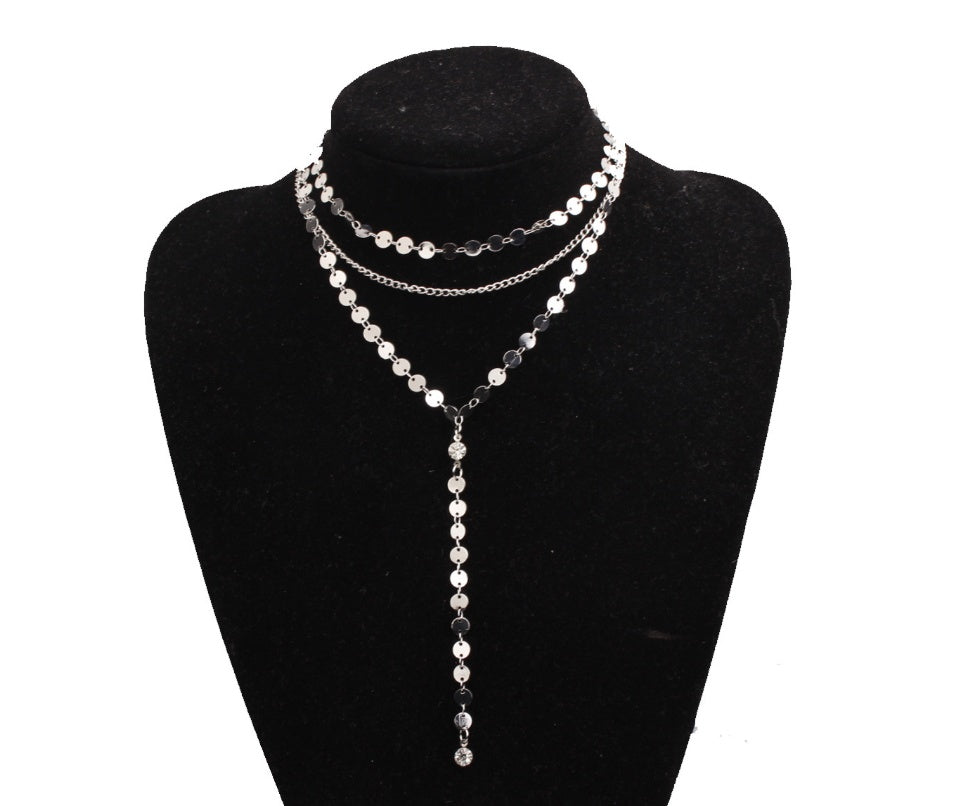 Coin Layered Lariat