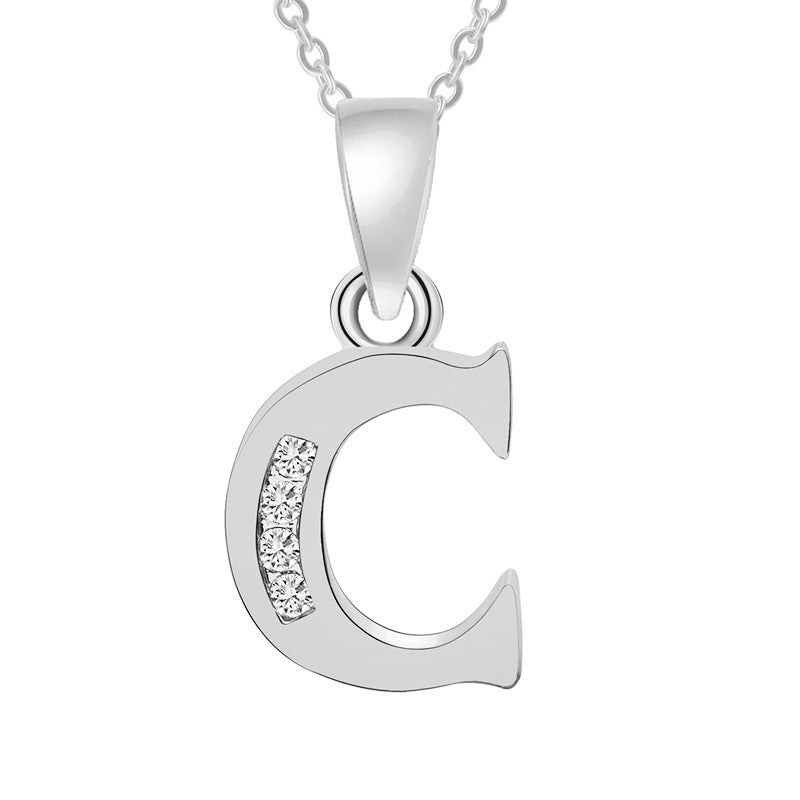 Bedazzled Initial Necklace