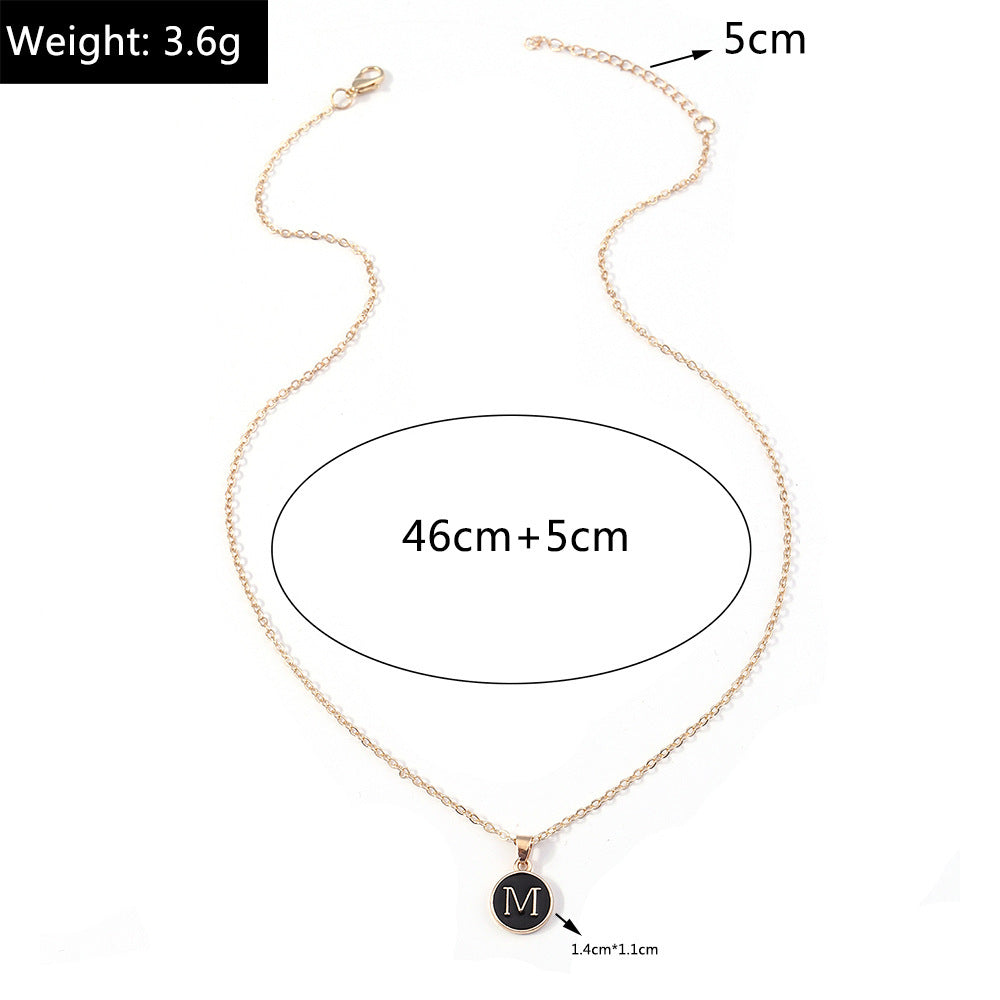 Capital Coin Initial Necklace