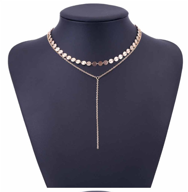 Coin Layered Lariat