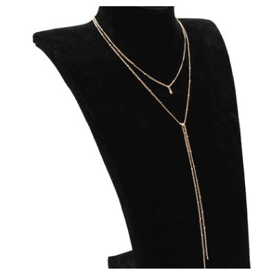 Dainty Dot Lariat Necklace