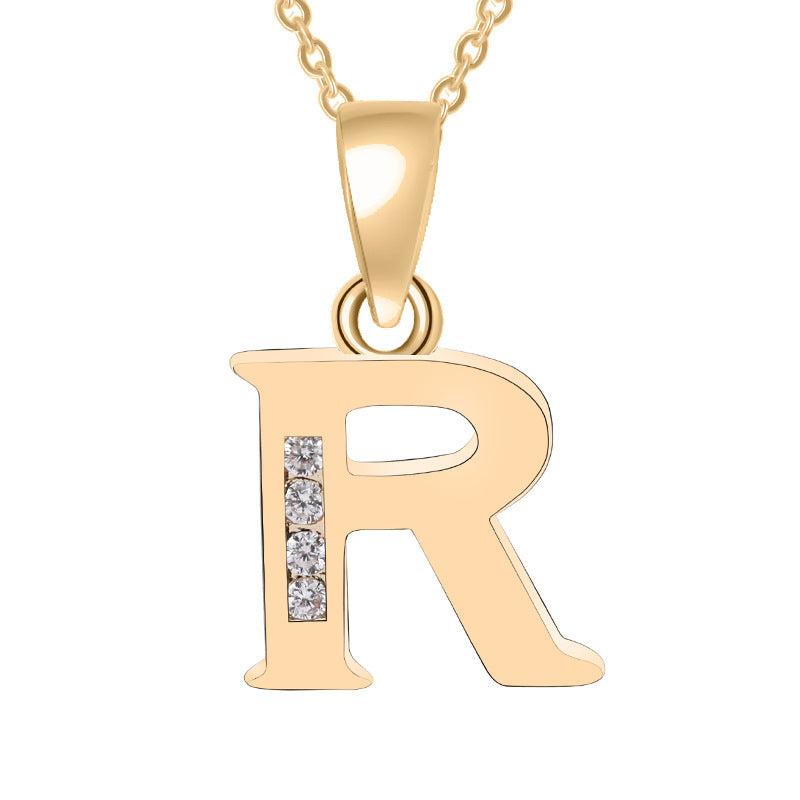 Bedazzled Initial Necklace