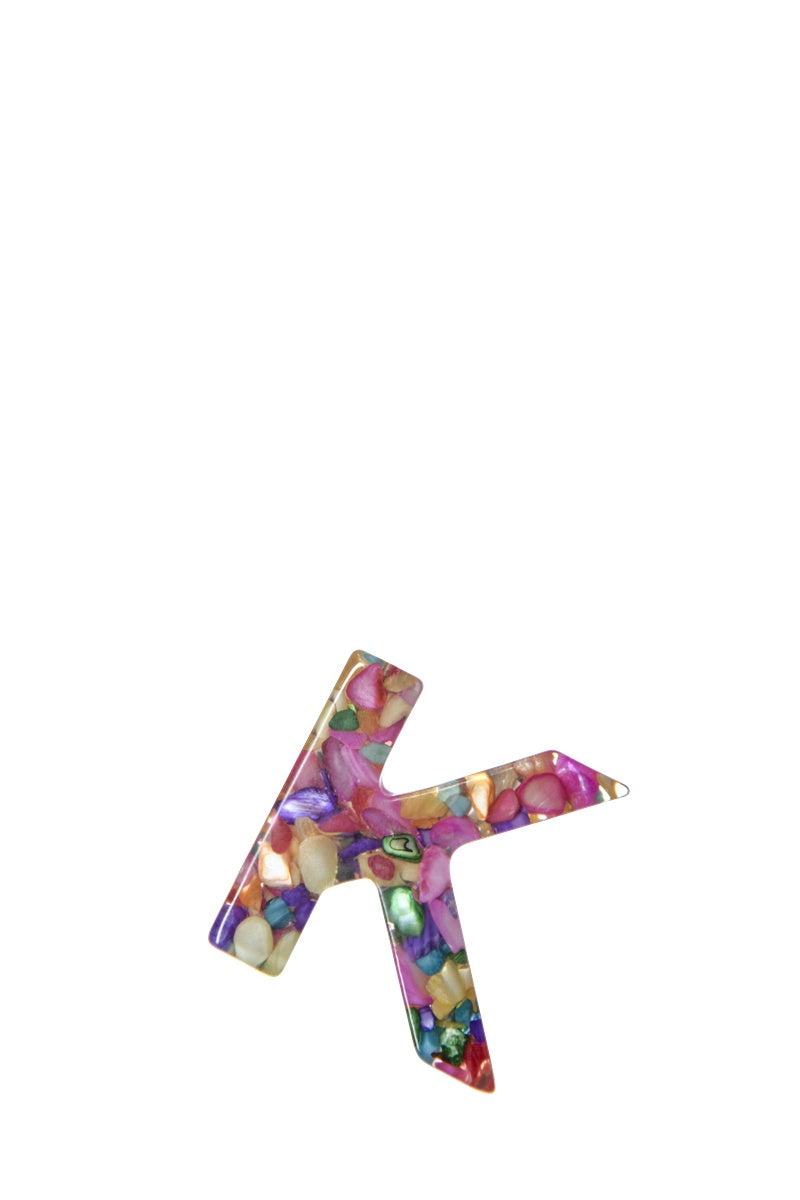 Resin Initial Necklace