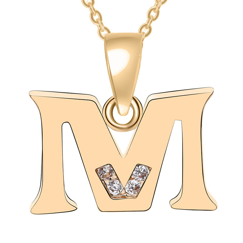 Bedazzled Initial Necklace