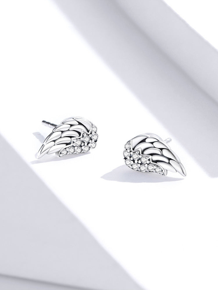 Sterling Silver Wing Stud Earrings - Forge & Form