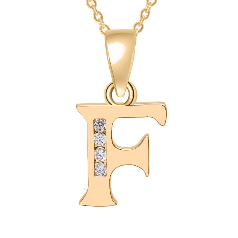 Bedazzled Initial Necklace