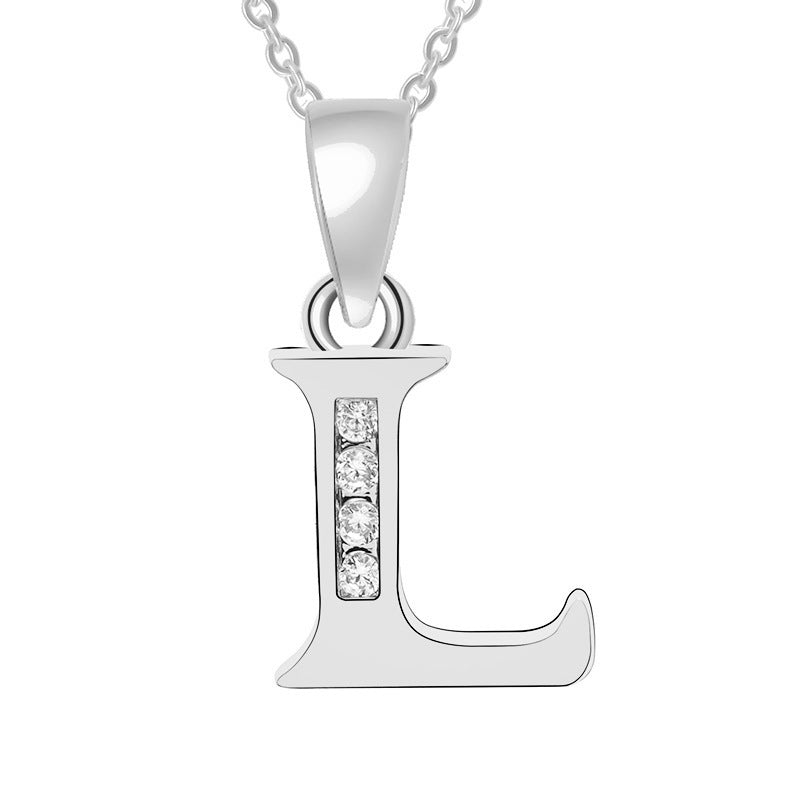 Bedazzled Initial Necklace