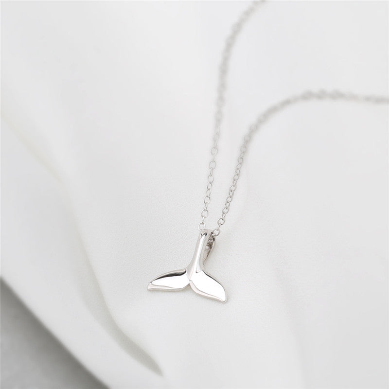 Sterling Silver Whale Tail Necklace - Forge & Form