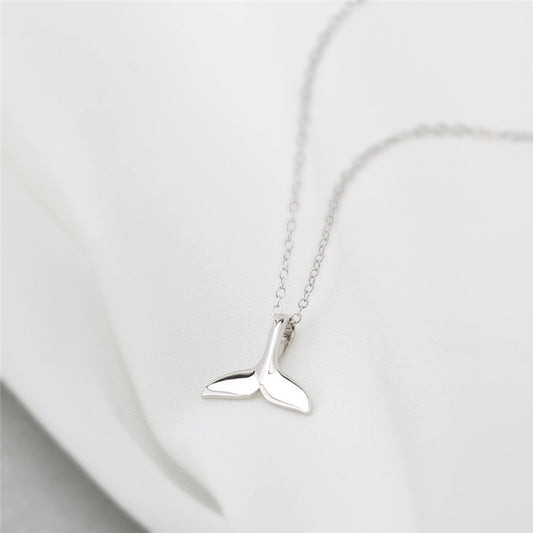 Sterling Silver Whale Tail Necklace - Forge & Form