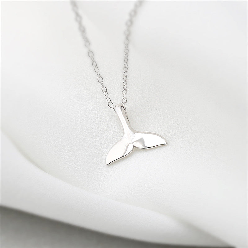 Sterling Silver Whale Tail Necklace - Forge & Form