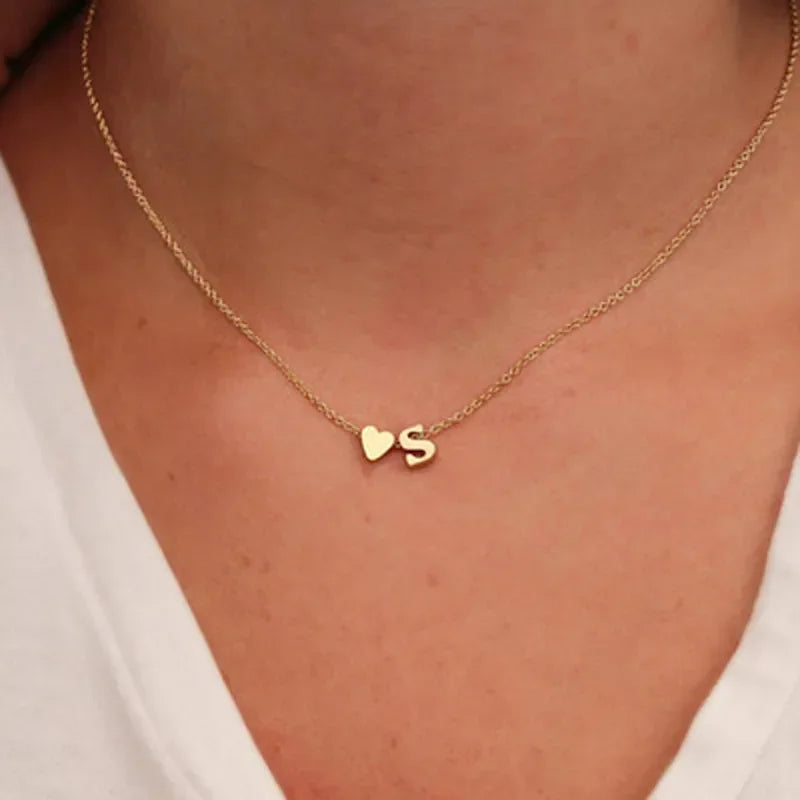 Heart Monogram Necklace