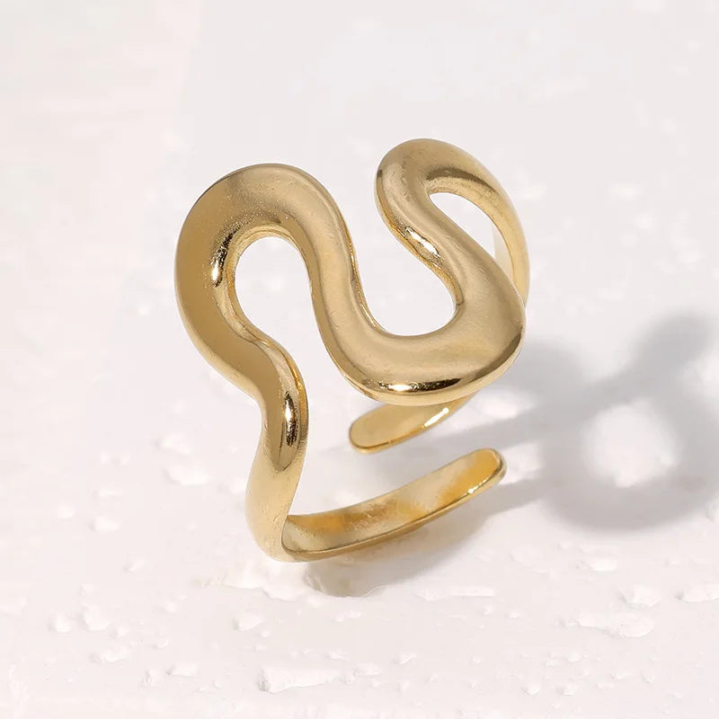 Curved Open Ring