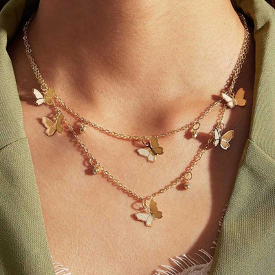 Butterfly Double Necklace