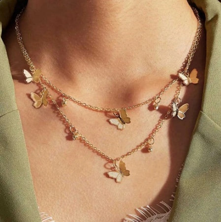 Butterfly Double Necklace