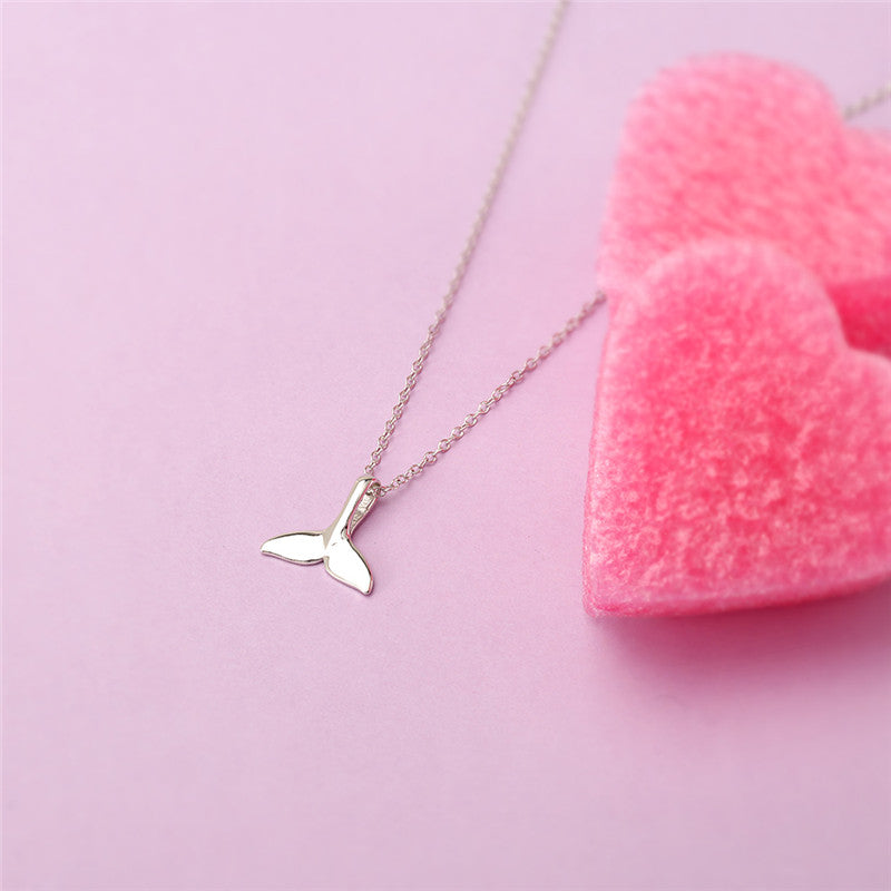 Sterling Silver Whale Tail Necklace - Forge & Form