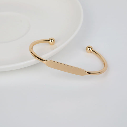Gold Plated Signet Cuff - Forge & Form