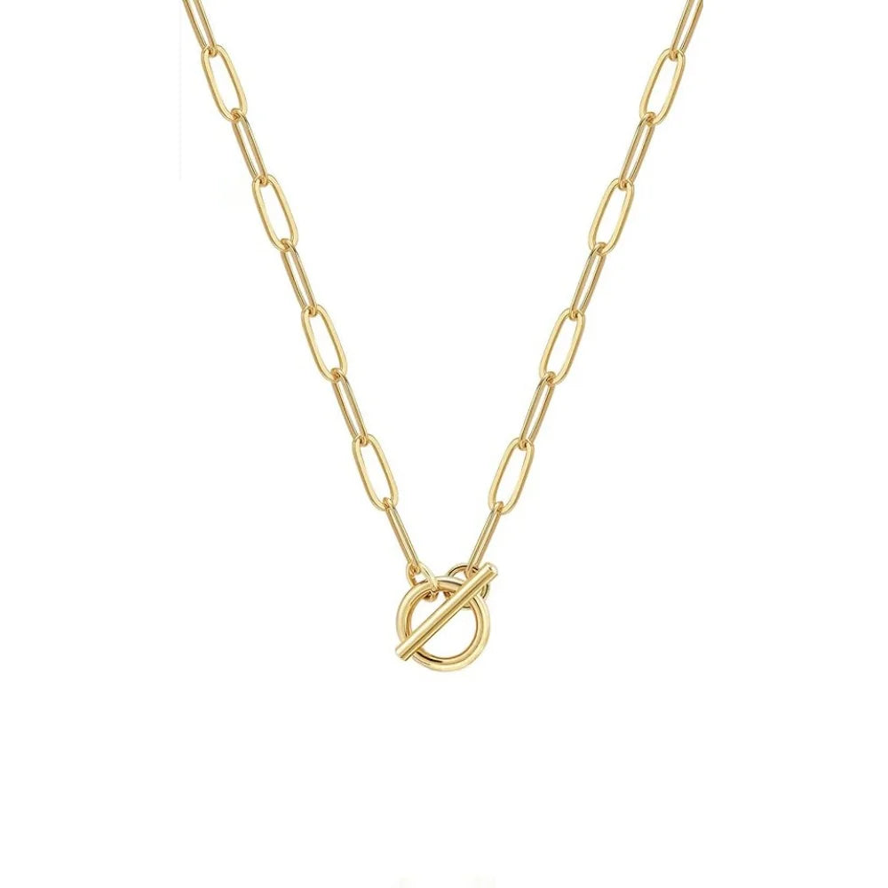 14K Gold Paperclip Chain