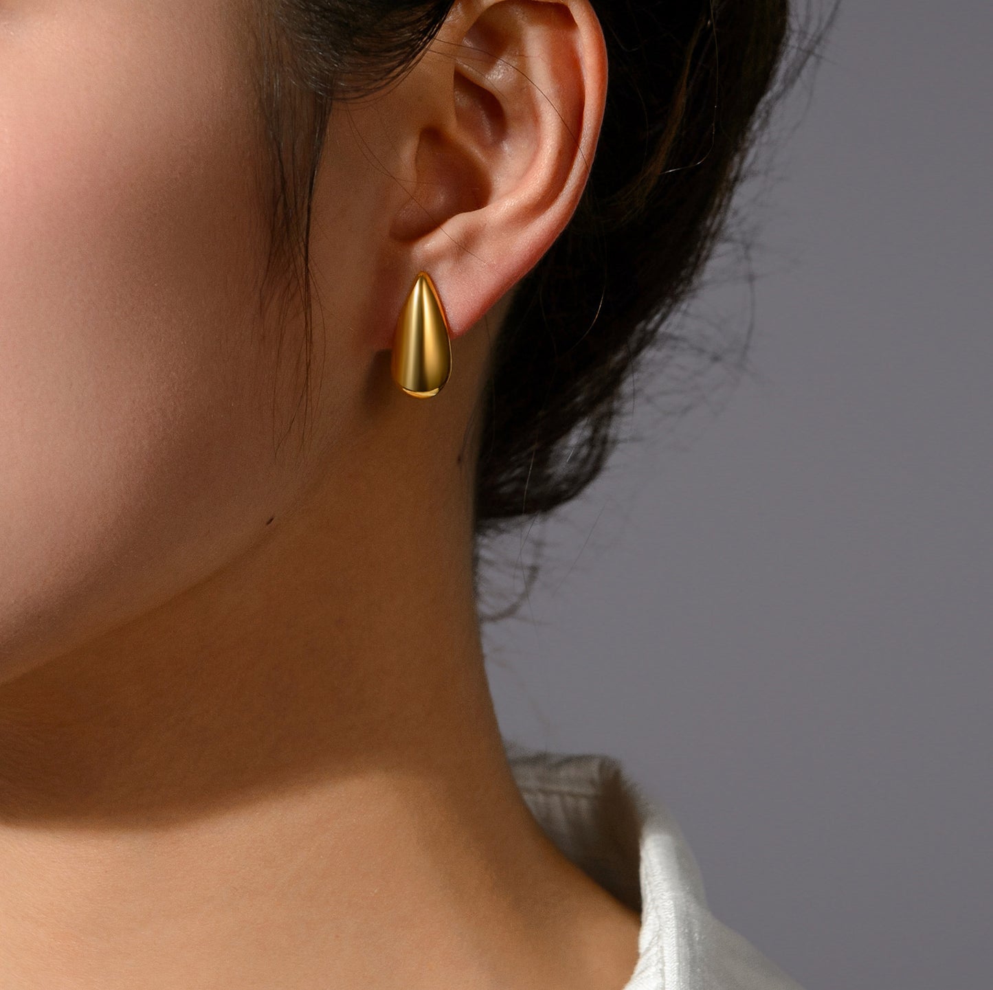 Liquid Gold Stud Earrings