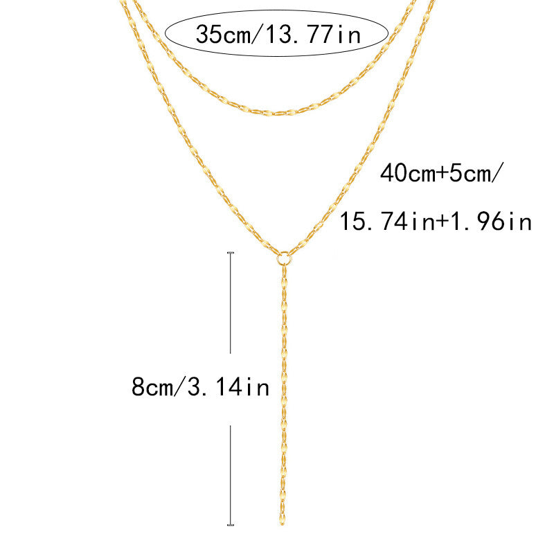 Retro Double Layer Lariat