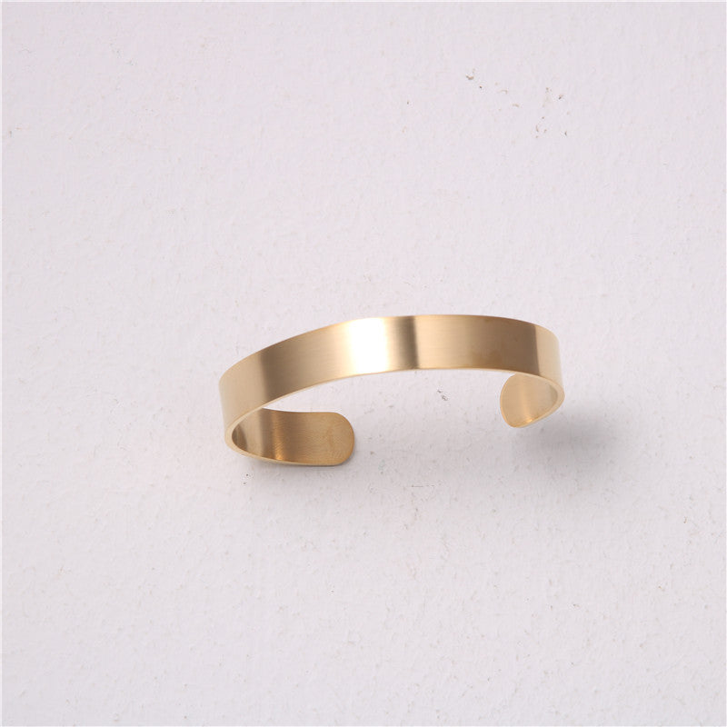 Gold Plated Classic Cuff Bracelet - Forge & Form