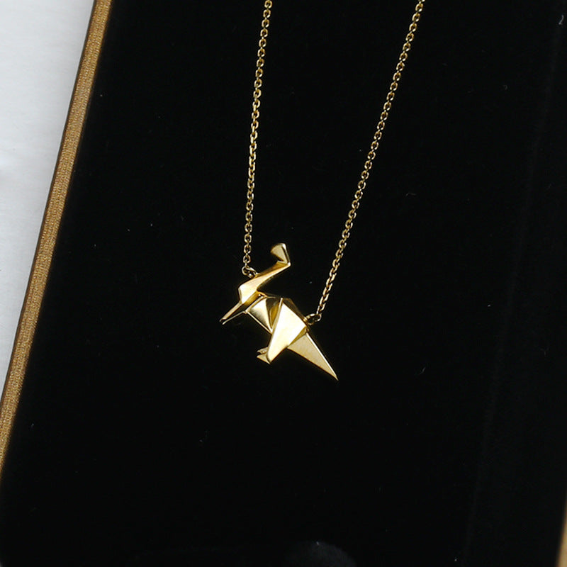 Sterling Silver Dinosaur Charm Necklace - Forge & Form