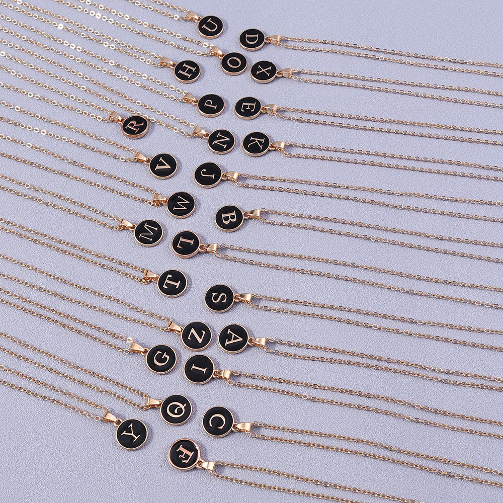 Capital Coin Initial Necklace