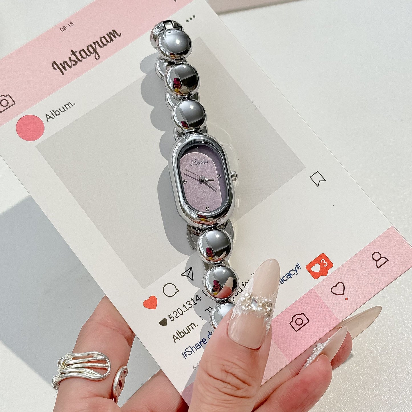 Elegant Oval Women's Watch Bracelet