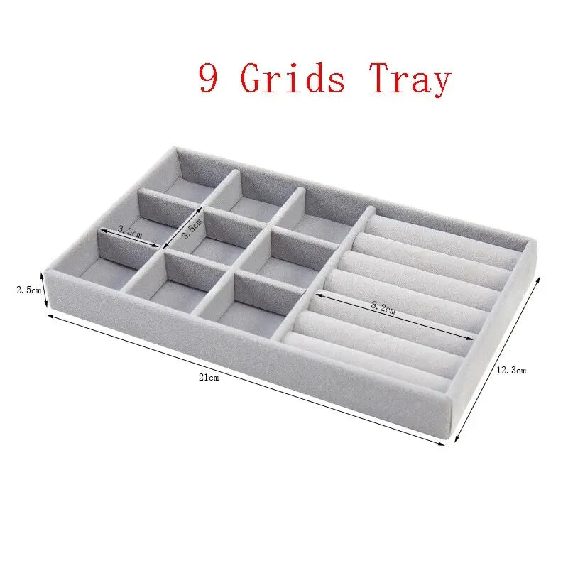 Stackable Velvet Jewelry Organizer