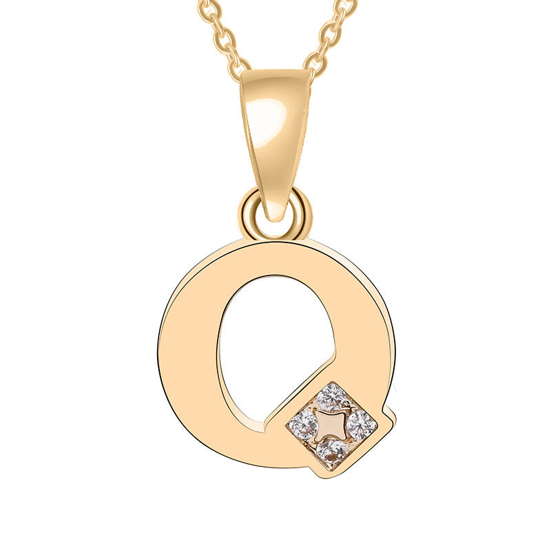 Bedazzled Initial Necklace